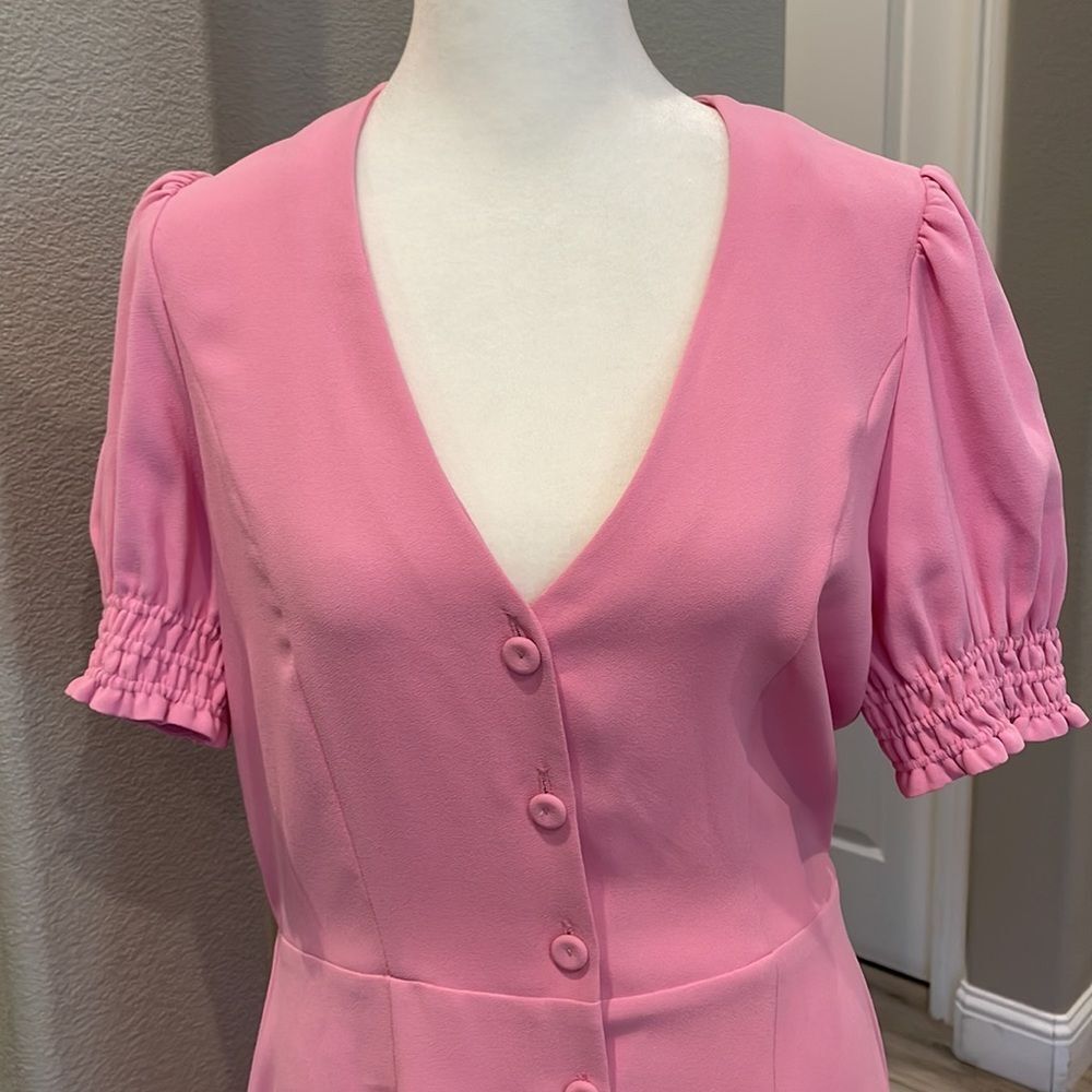 Tara Jamón Rafaela Ballet Pink Midi Dress Size 40 - Picture 4 of 6